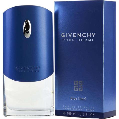 men's givenchy blue l|Givenchy perfume blue label.